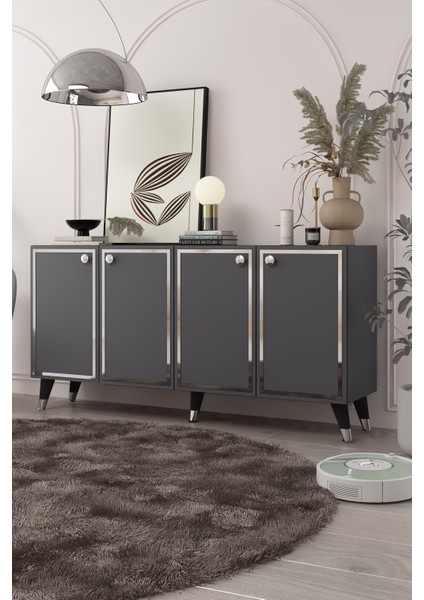 8203-1DD KB150 Konsol, Tv Ünitesi Antrasit-Gümüş