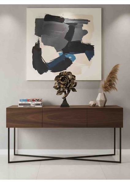 Ayaklı Gül Polyester Biblo