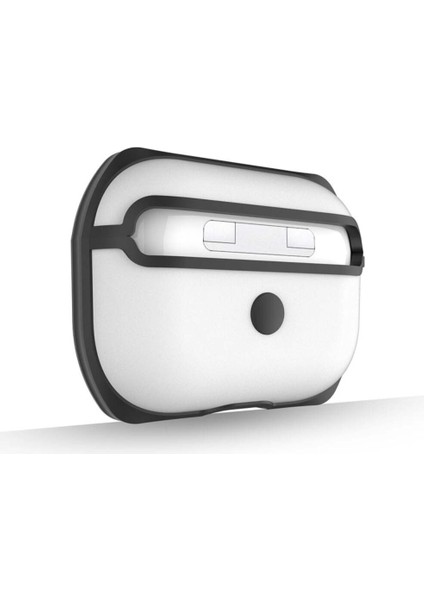 Apple Airpods Pro 1. Nesil Uyumlu Buzlu Transparan Renkli Çizgili Kılıf Bumper Koruma Kabı Hybrid modelleri