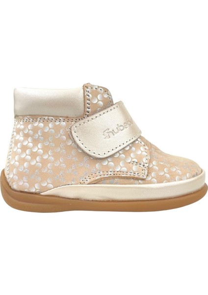Yarı Ortopedik Bilekli Kız Ilkadım Ayakkabısı Krem