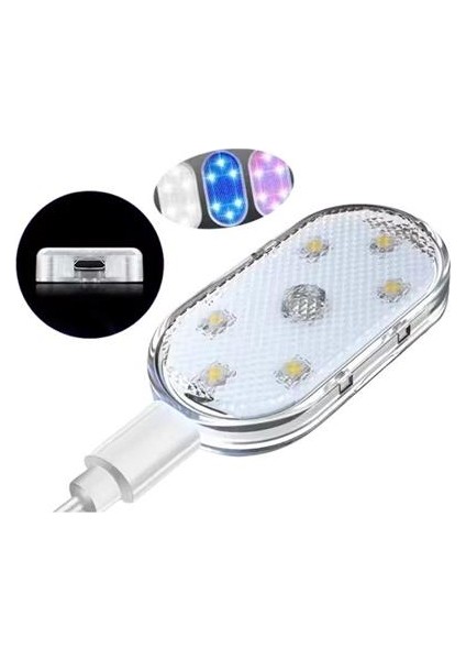 USB Şarjlı 3 Saat Kesintisiz Çalışan Araba Atmosfer Işıkları - M638K978-R08638 fiyatları