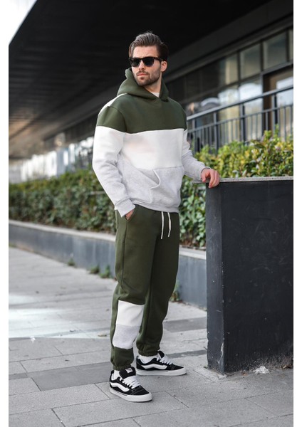 Haki Kapüşonlu Erkek Eşofman Takımı 5926 fırsatları