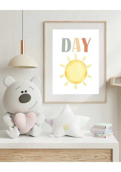 Day Dijital Baskı Çocuk Posteri (Çerçevesiz) fırsatları
