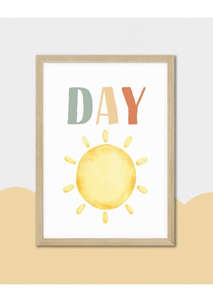 Day Dijital Baskı Çocuk Posteri (Çerçevesiz) indirimleri