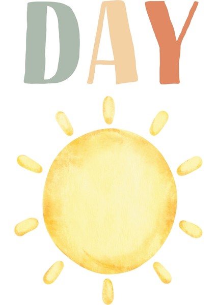 Day Dijital Baskı Çocuk Posteri (Çerçevesiz)