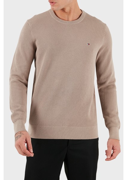 Pamuklu Regular Fit Bisiklet Yaka Kazak Erkek Kazak MW0MW36347 Afe