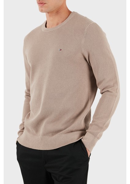 Pamuklu Regular Fit Bisiklet Yaka Kazak Erkek Kazak MW0MW36347 Afe fiyatları