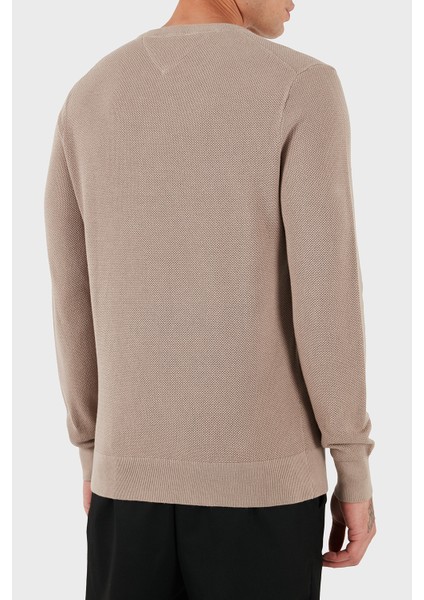 Pamuklu Regular Fit Bisiklet Yaka Kazak Erkek Kazak MW0MW36347 Afe indirimleri