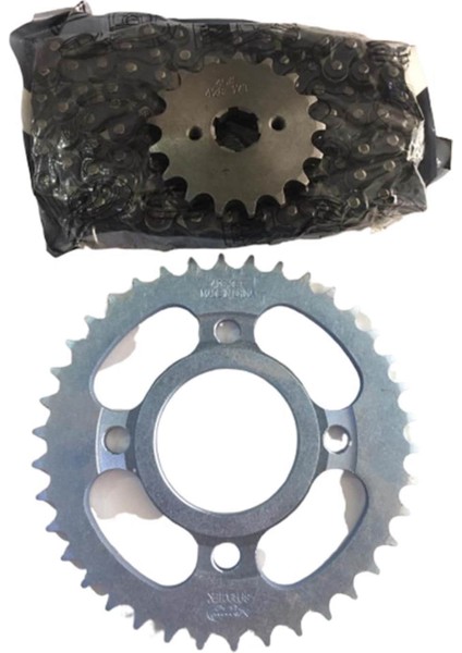 Cg 125 150 200 Zincir Dişli Seti AGK-125 15/38/110 Telli