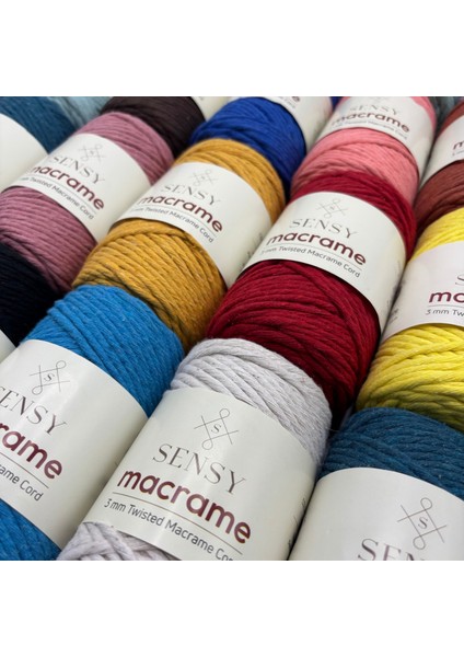 Taranan Makrome Ipi 3mm Taranabilir Pamuk Makrome Ipi Makrame Ipi fırsatları