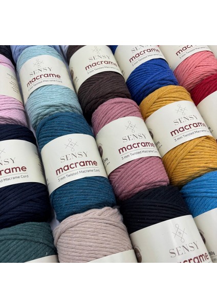 Taranan Makrome Ipi 3mm Taranabilir Pamuk Makrome Ipi Makrame Ipi indirimleri