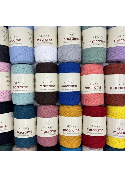 Taranan Makrome Ipi 3mm Taranabilir Pamuk Makrome Ipi Makrame Ipi