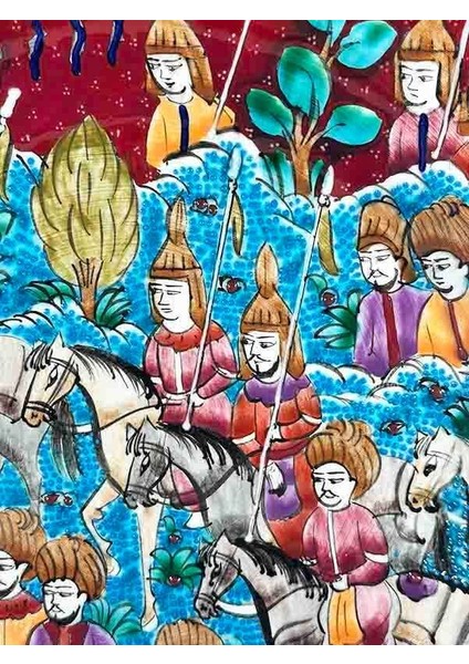 El Yapımı Minyatürlü Iznik Çini Tabak – Osmanlı Sefer Alayı fiyatları