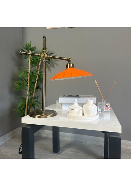 Risso Turuncu Masa Lambası Dekoratif Abajur Çocuk Odası Başucu Lambası Okuma Lambası fiyatları