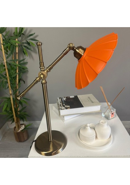 Risso Turuncu Masa Lambası Dekoratif Abajur Çocuk Odası Başucu Lambası Okuma Lambası modelleri