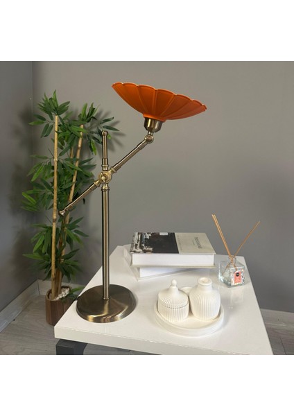 Risso Turuncu Masa Lambası Dekoratif Abajur Çocuk Odası Başucu Lambası Okuma Lambası indirimleri
