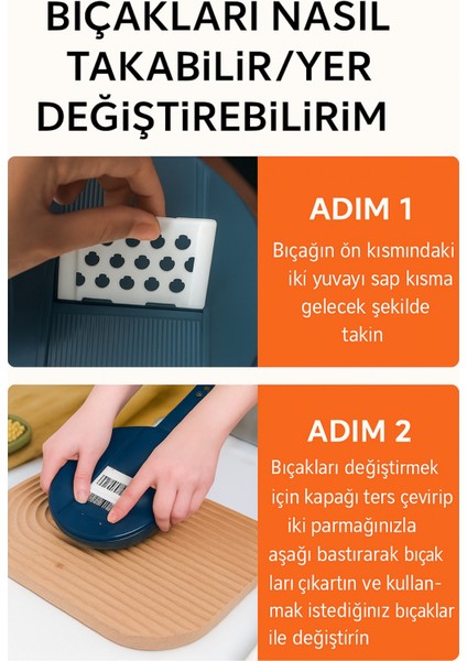 11 Parça Çok Fonksiyonlu Sebze Rende Seti – El Koruyuculu, Soyacaklı, Farklı Bıçak Başlıklarıyla indirimleri