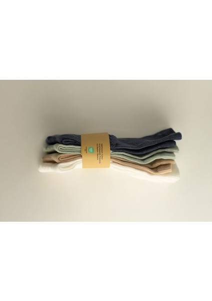 Kız Erkek Bebek Diz Altı Fitilli Pamuklu 4’lü Çorap Seti fiyatları