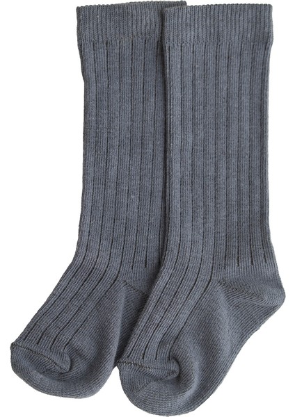 Kız Erkek Bebek Diz Altı Fitilli Pamuklu 4’lü Çorap Seti