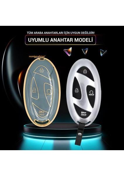 Santa Fe 6+1 Buton Smart Nano Anahtar Kılıfı - Mavi fiyatları