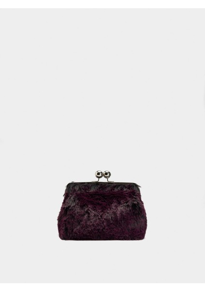 Kürk Efektli Party Çanta