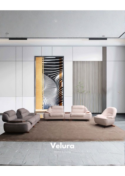 Ürgüp Sırt Mekanizmalı Üçlü Kanepe & 3'lü Koltuk