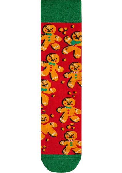 Yılbaşı Ağacı ve Geyik Figürlü Renkli 4’lü Yılbaşı Çorap Seti indirimleri