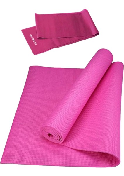 Pvc 4 mm Kalınlıkta Pilates Yoga Minderi, 120X15 cm Pilates Bandı Lastiği Egzersiz Jimnastik