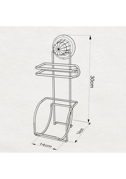 Vakumlu Tuvalet Kağıdı Askısı Yedekli Siyah S282 fiyatları