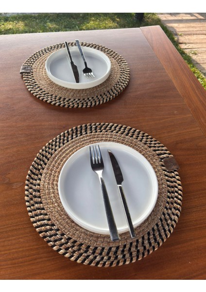 El Yapımı Hasır Dokulu 2’li Supla – Leke Tutmaz, Şık Sofralar Için modelleri