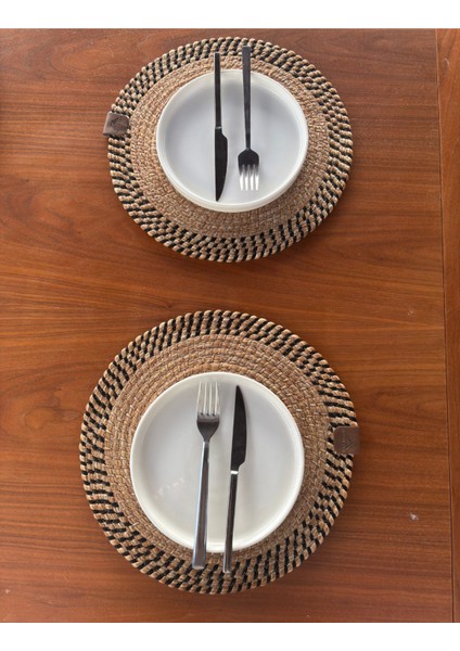 El Yapımı Hasır Dokulu 2’li Supla – Leke Tutmaz, Şık Sofralar Için indirimleri