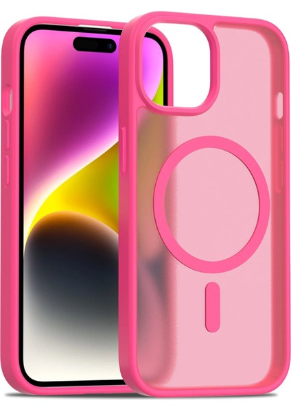 iPhone 15 Jota Magsafe Kapak - Rose - MRS2060-9241