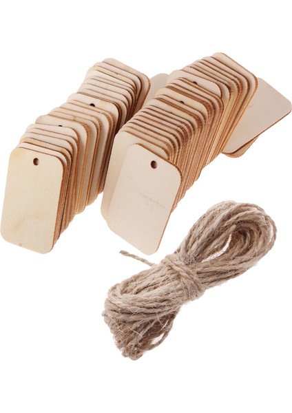 50 Nitelikler Boyasız Ahşap Bitmemiş Boş Ahşap 50PCS Ahşap (Yurt Dışından)