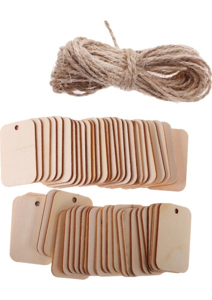 50 Nitelikler Boyasız Ahşap Bitmemiş Boş Ahşap 50PCS Ahşap (Yurt Dışından) fiyatları