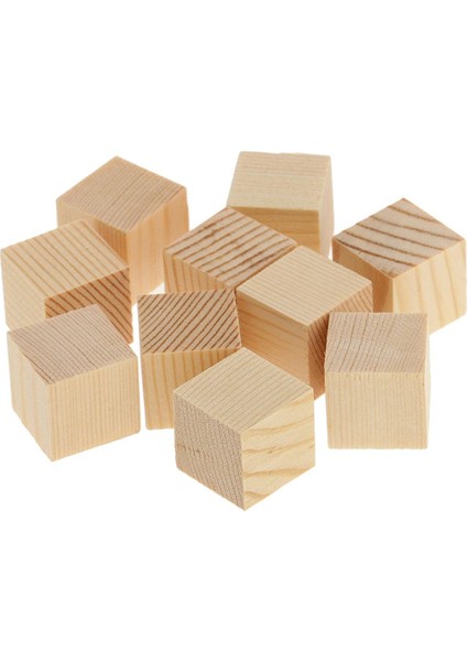 Ahşap Blokları Bulmacalar Zanaat Için Bitmemiş Ahşap Parçalar 20MM 10 Parçalar (Yurt Dışından)