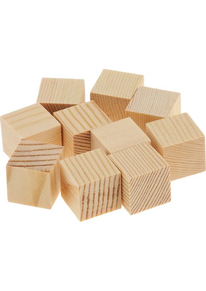 Ahşap Blokları Bulmacalar Zanaat Için Bitmemiş Ahşap Parçalar 20MM 10 Parçalar (Yurt Dışından) fiyatları