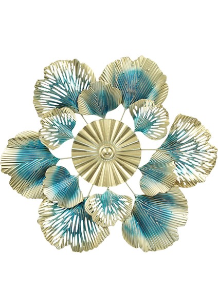 Çiçek Metal Dekoru Heykelcik Için Oyuk Kolye Disk Disk Çiçek Mavi (Yurt Dışından) modelleri