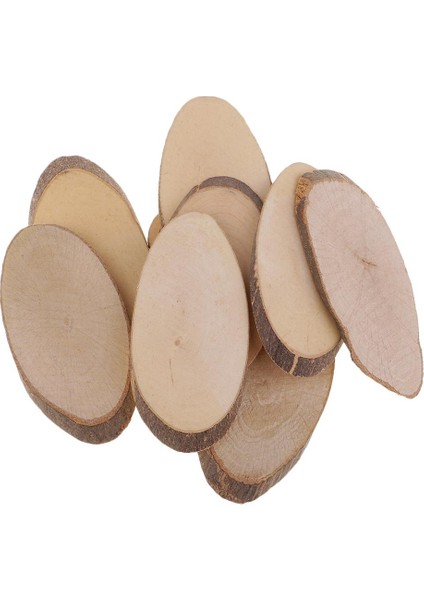 Dokunma Için 10X Oval Ahşap Dilimler Diskleri (Yurt Dışından) fiyatları