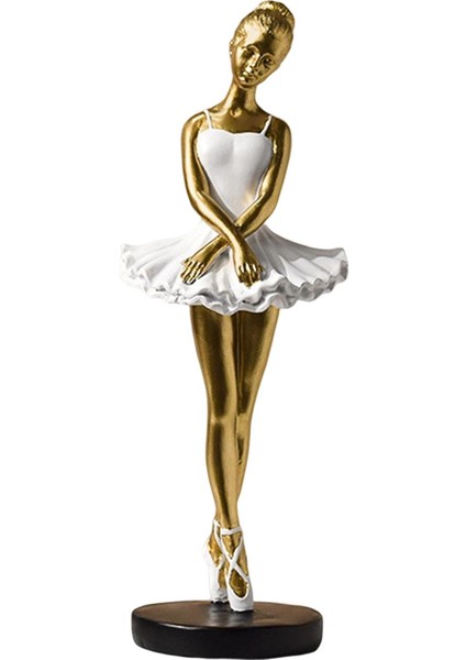 Reçine Kız Figür Bale Dansçı Heykeli Yurt Heykelleri Figürler C Aureate (Yurt Dışından)