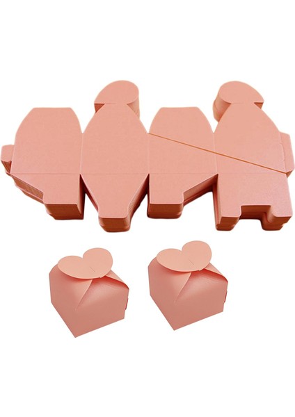 Konuklar Için 50X Ş Kutuları Yıldönümü Için Kağıt Kutuları Doğum Günü Tatili Pembesi (Yurt Dışından) fiyatları