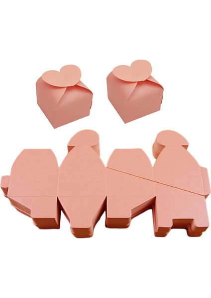 Konuklar Için 50X Ş Kutuları Yıldönümü Için Kağıt Kutuları Doğum Günü Tatili Pembesi (Yurt Dışından) modelleri