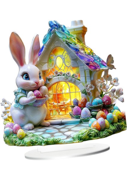 Paskalya Bahçesi Tavşan Dekorasyon Dekoratif Koleksiyonu Su Geçirmez B (Yurt Dışından) fiyatları