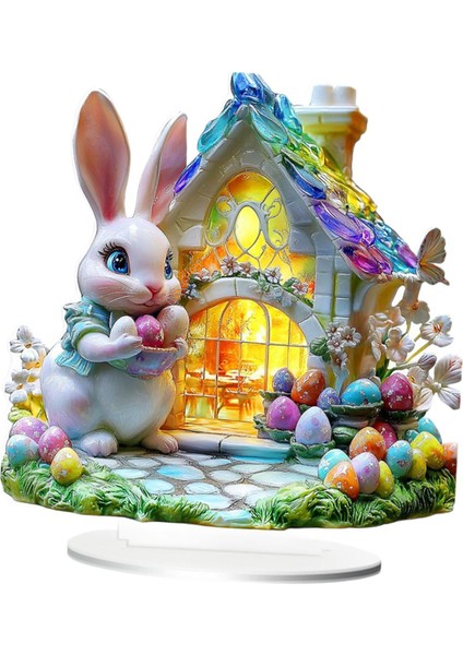 Paskalya Bahçesi Tavşan Dekorasyon Dekoratif Koleksiyonu Su Geçirmez B (Yurt Dışından) fırsatları