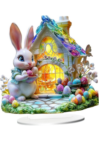 Paskalya Bahçesi Tavşan Dekorasyon Dekoratif Koleksiyonu Su Geçirmez B (Yurt Dışından) indirimleri