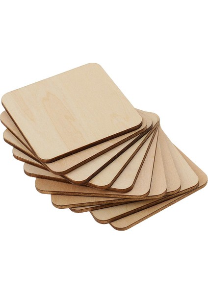 10X Doğal Boyasız Mdf Ahşap Modelleme Sızııları I Mdf 60X60MM 10 (Yurt Dışından)