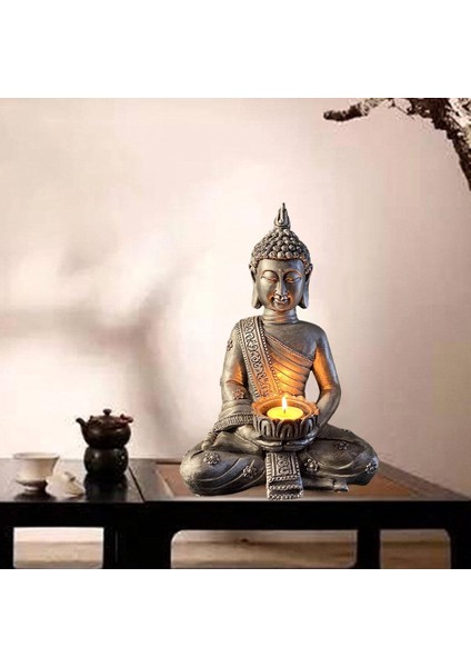 Buddha Tealight Heykeli I I Ollamble 21X31CM (Yurt Dışından) indirimleri