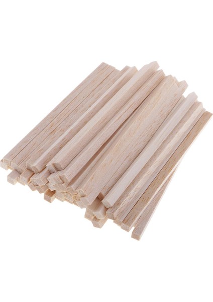 50PCS Boş Kare Balsa Çubuğu Dıy Dekorasyon Için 110MM (Yurt Dışından)