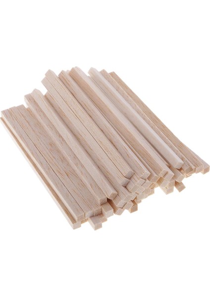 50PCS Boş Kare Balsa Çubuğu Dıy Dekorasyon Için 110MM (Yurt Dışından) fırsatları