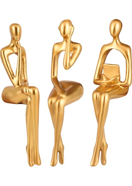 3 Icı Düşünme Heykelleri, Re Heykelcik Koleksiyonu Figürü Dekoratif (Yurt Dışından) fırsatları