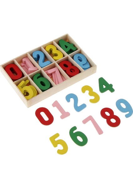 60PCS/SET Ahşap 0-9 Arapça Sayı I (Yurt Dışından)